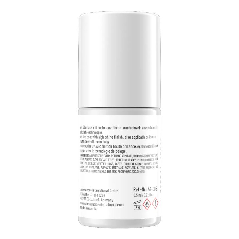 Alessandro Striplac Uv Top Coat No005 Milky 65ml