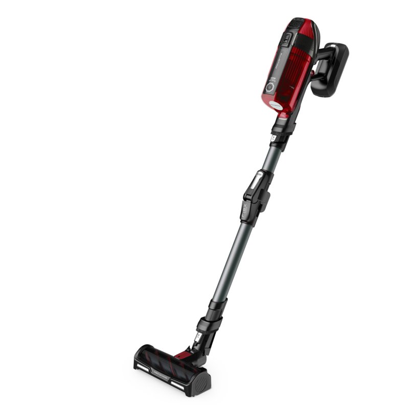 Rowenta RH98A8 Aspirateur-balai 2 en 1 Batterie Sec Sans sac 0,9 L 320 W Rouge, Gris