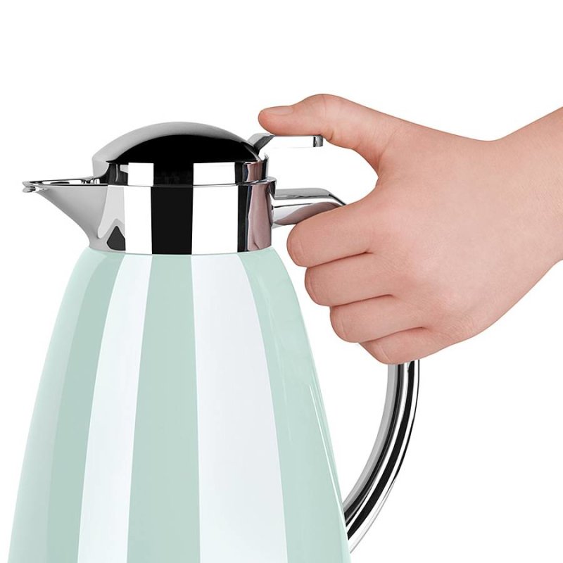 CAMPO Isolierkanne, 1 Liter (mint/edelstahl, QUICK TIP Verschluss)