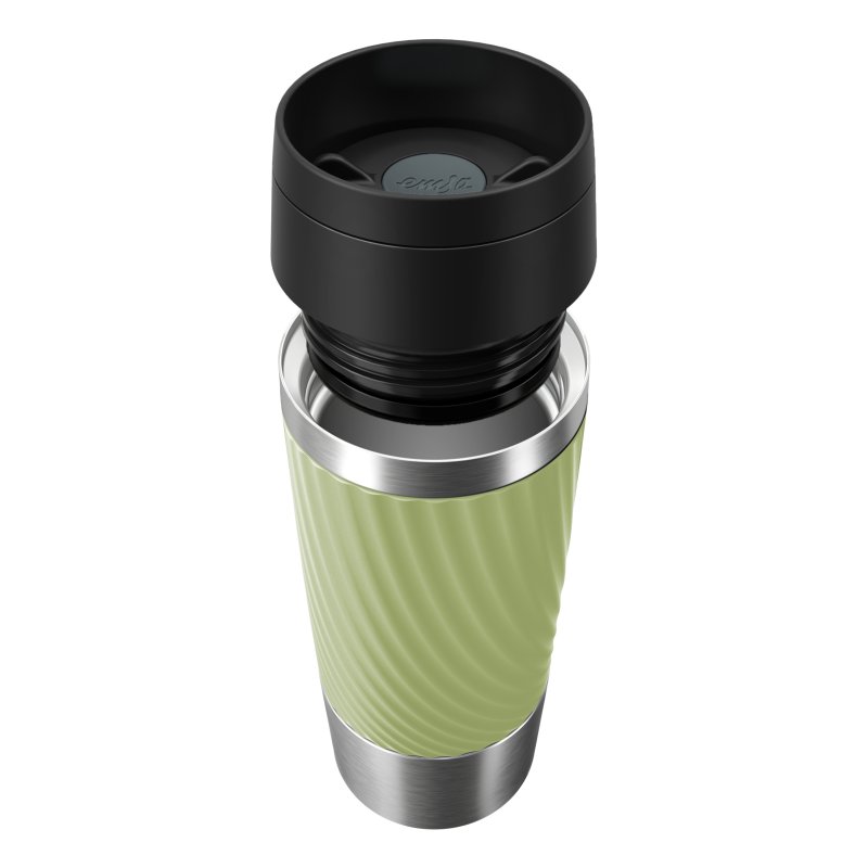 TRAVEL MUG Classic Twist (grün/edelstahl, 0,36 Liter)