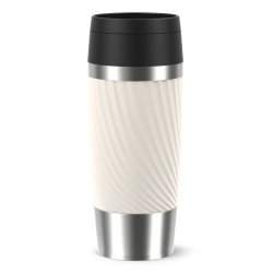 EMSA Travel Mug Classic N2025400 thermos 360 ml Acier inoxydable, Blanc Acier inoxydable
