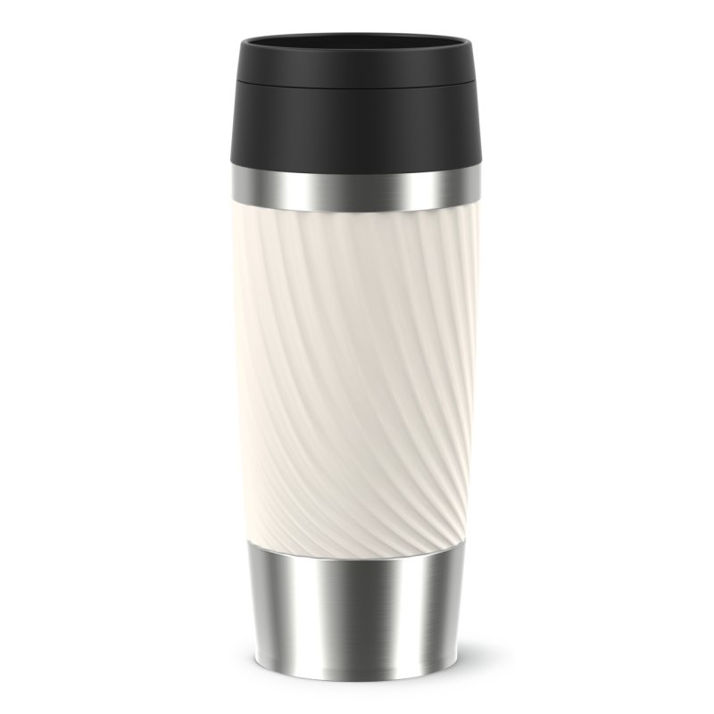 EMSA Travel Mug Classic N2025400 thermos 360 ml Acier inoxydable, Blanc Acier inoxydable