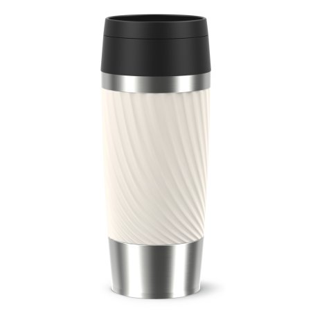 TRAVEL MUG Classic Twist (creme/edelstahl, 0,36 Liter)