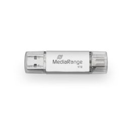 MediaRange MR941-1 lecteur USB flash 1 To USB Type-A / USB Type-C 3.2 Gen 1 (3.1 Gen 1) Argent
