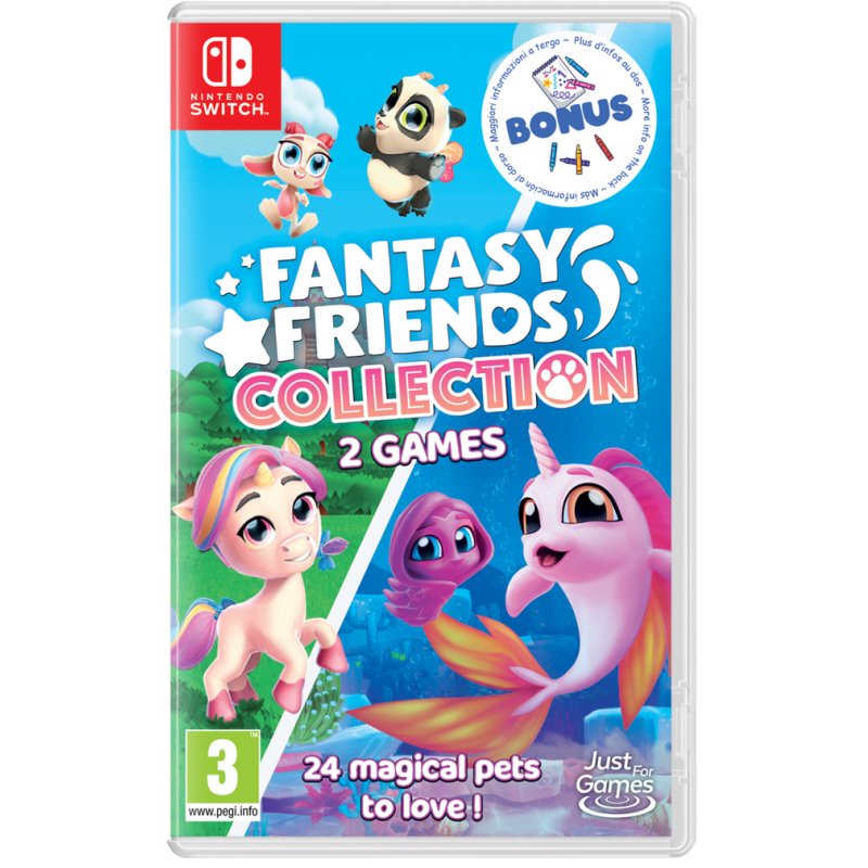 Just for Games Fantasy Friends Collection (1 2) Standard Allemand, Anglais, Espagnol, Français, Italien Nintendo Switch