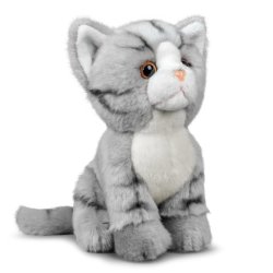 Animigos - World Of Nature Grey Tabby Cat (37235)