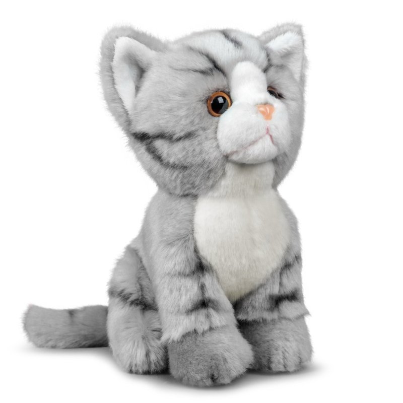 Animigos - World Of Nature Grey Tabby Cat (37235)