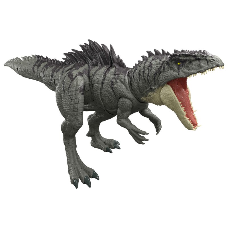 Jurassic World Colossal Chomp Giganotosaurus Figure with Big Bite, Multi Direction Attack