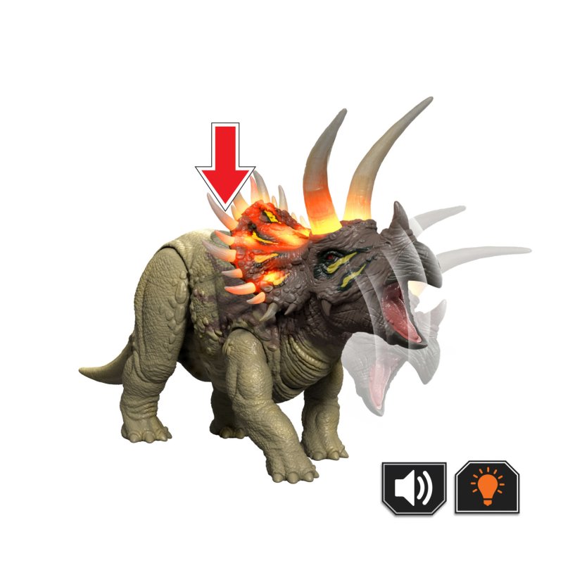 Jurassic World: Survival Action Figure Wild Roar Triceratops 31 cm
