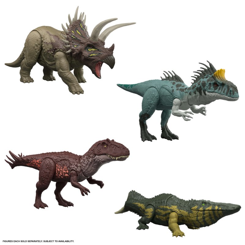 Jurassic World Wild Roar Metriacanthosaurus Dinosaur Action Figure Toy, Sounds & Attack & Lights
