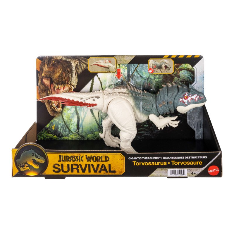 Jurassic World -Torvosaurus Géants Féroces-Figurine de dinosaure