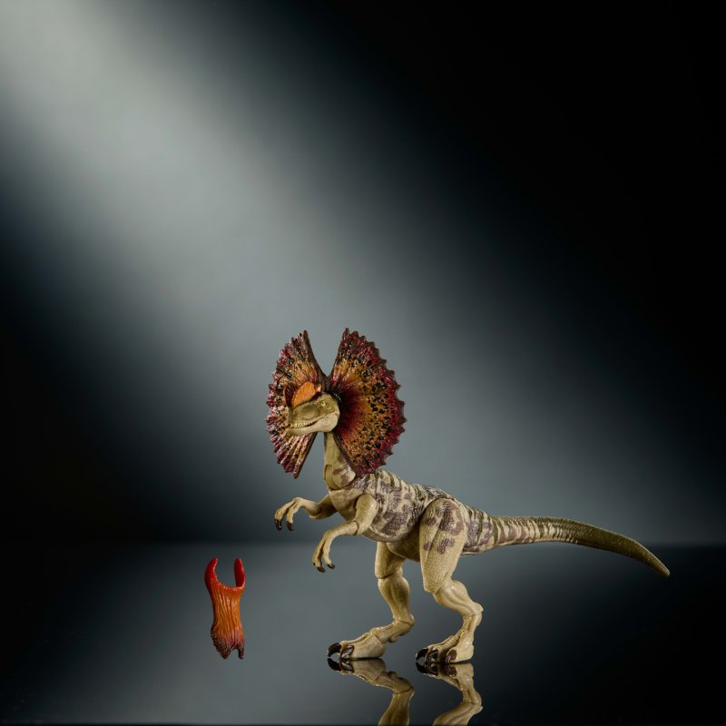 Jurassic World Hammond Collection Dilophosaurus Dinosaur Figure, Deluxe Design and Articulation