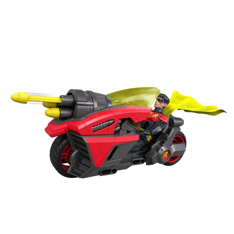 DC Comics DC Premier-Figurine Robin-16,5 cm avec moto Batlink