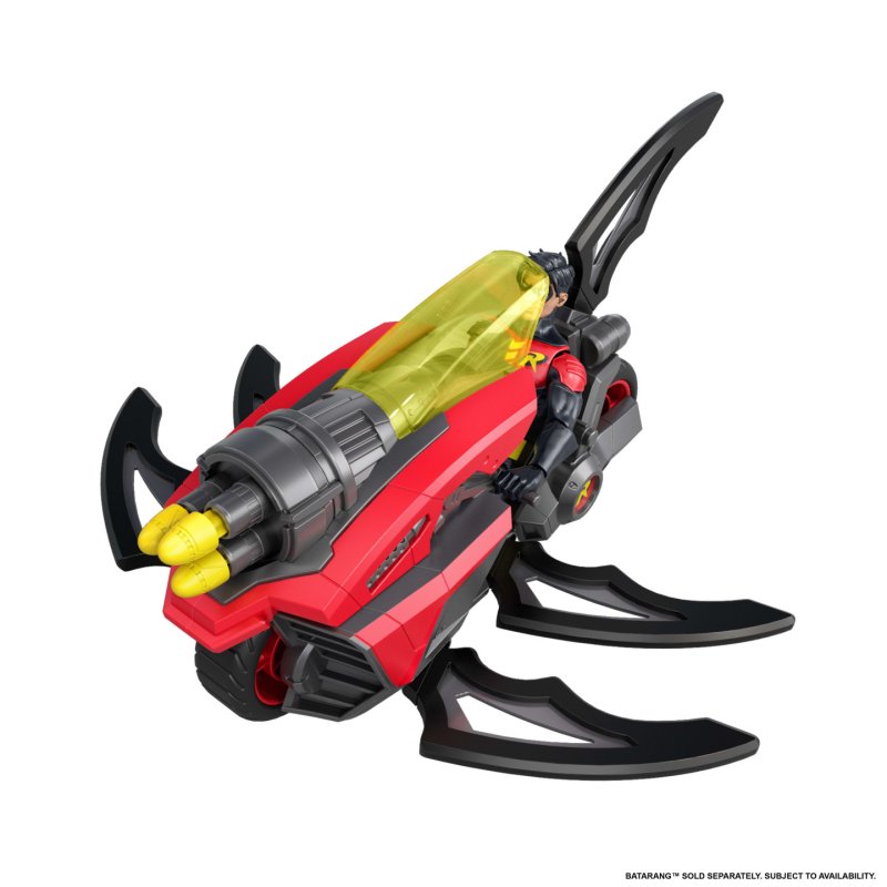 DC Comics DC Premier 6.5 Inch Batlink Robin Figure & Motorcycle Vehicle with Projectile Launch