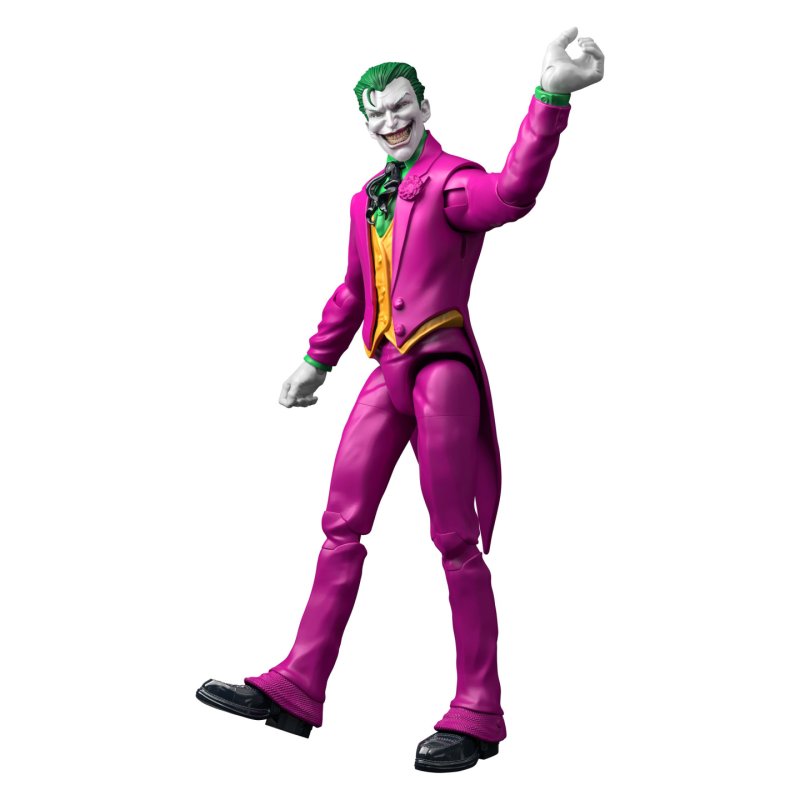 Mattel DC Premier 6.5 Inch The Joker Action Figure Series 1, 22 Articulations, Chatter Teeth Weapon