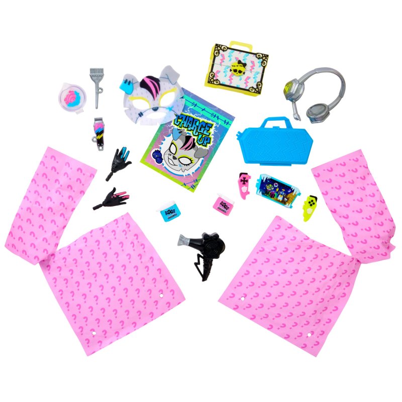 Monster High Self-Scare Secrets Frankie Stein Fashion Doll with 13 Realistic Accessories
