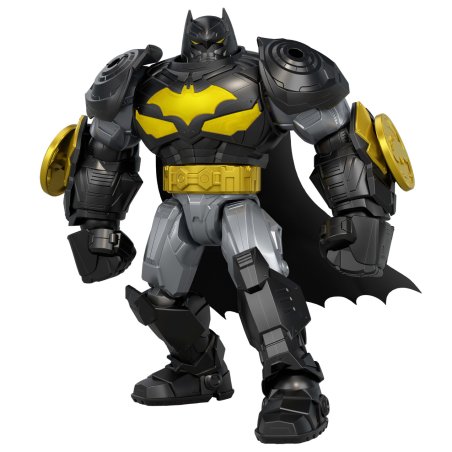 DC Comics DC Premier 6.5 Inch Oversized Armored Batman Feature Figure, Battle Disc Action, 8 Lights & Sounds