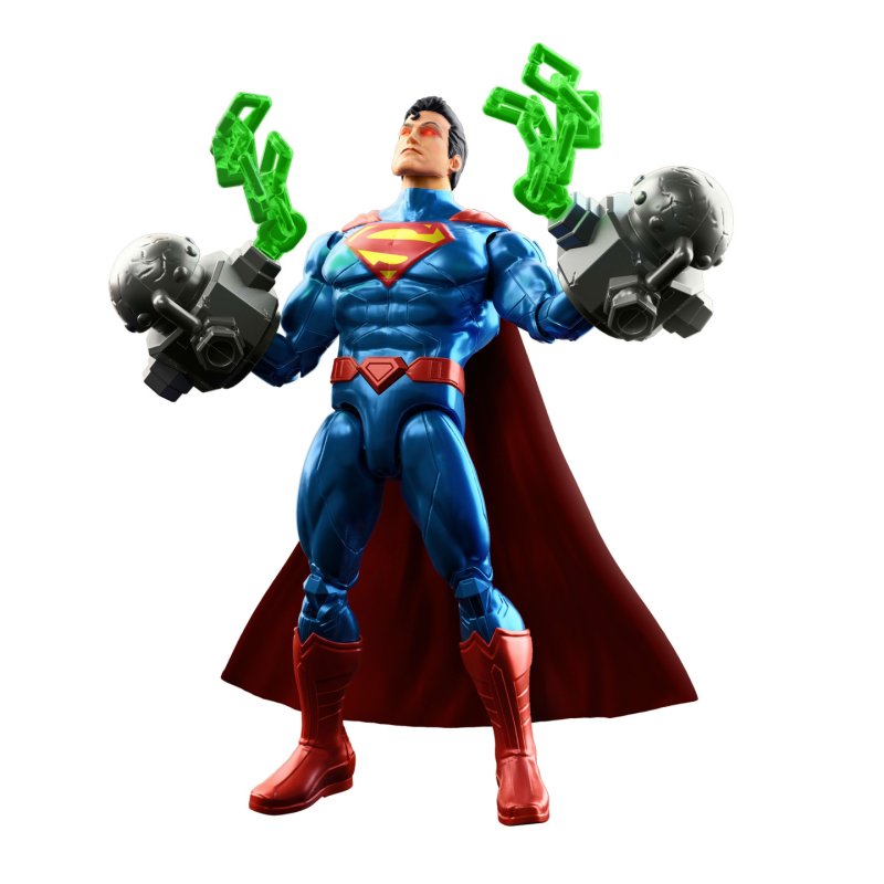 DC Comics DC Premier 6.5 Inch Heat Vision Superman Figure with Action, Lights & 10 Sounds, Posable