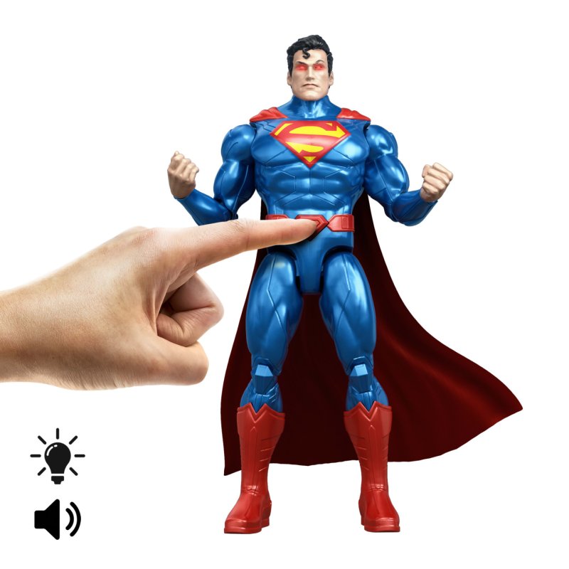 DC Comics DC Premier-Figurine Superman 16,5 cm-lumières avec 10 sons, articulé