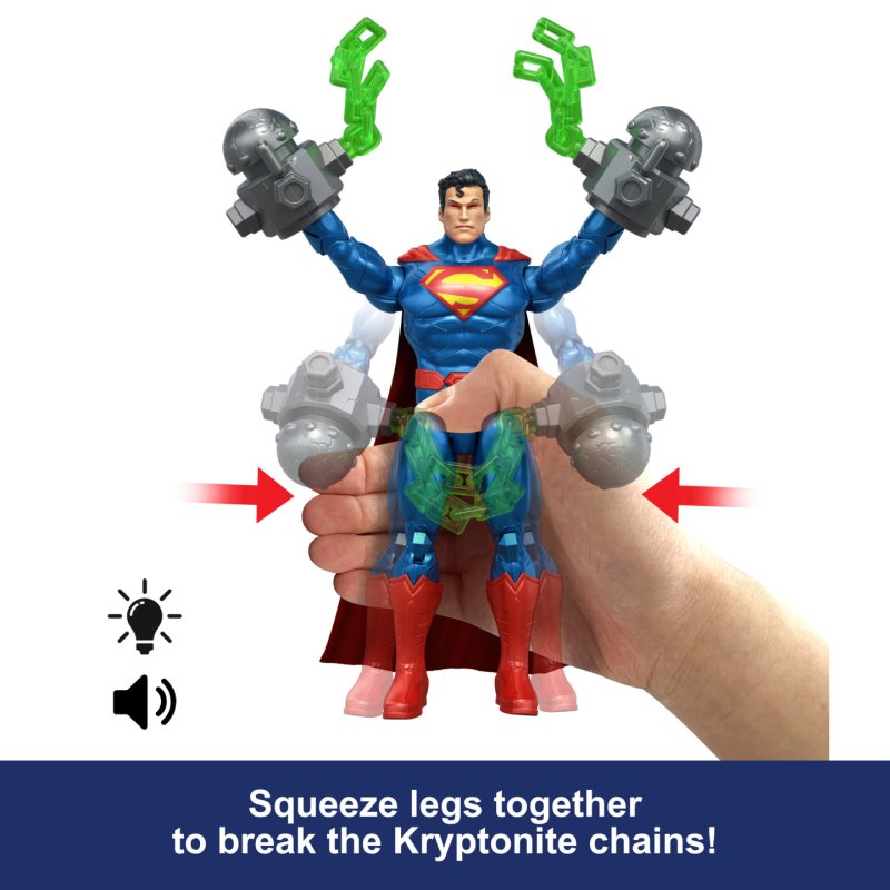 DC Premier Action Figure with Sound & Light Heat Vision Superman 16 cm