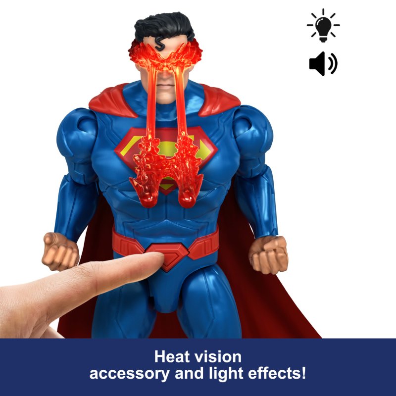 DC Premier Action Figure with Sound & Light Heat Vision Superman 16 cm