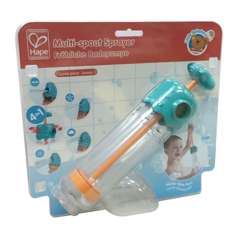 Hape E0210 jeu, jouet et adhésif de bain Jouet de bain Bleu, Orange, Transparent