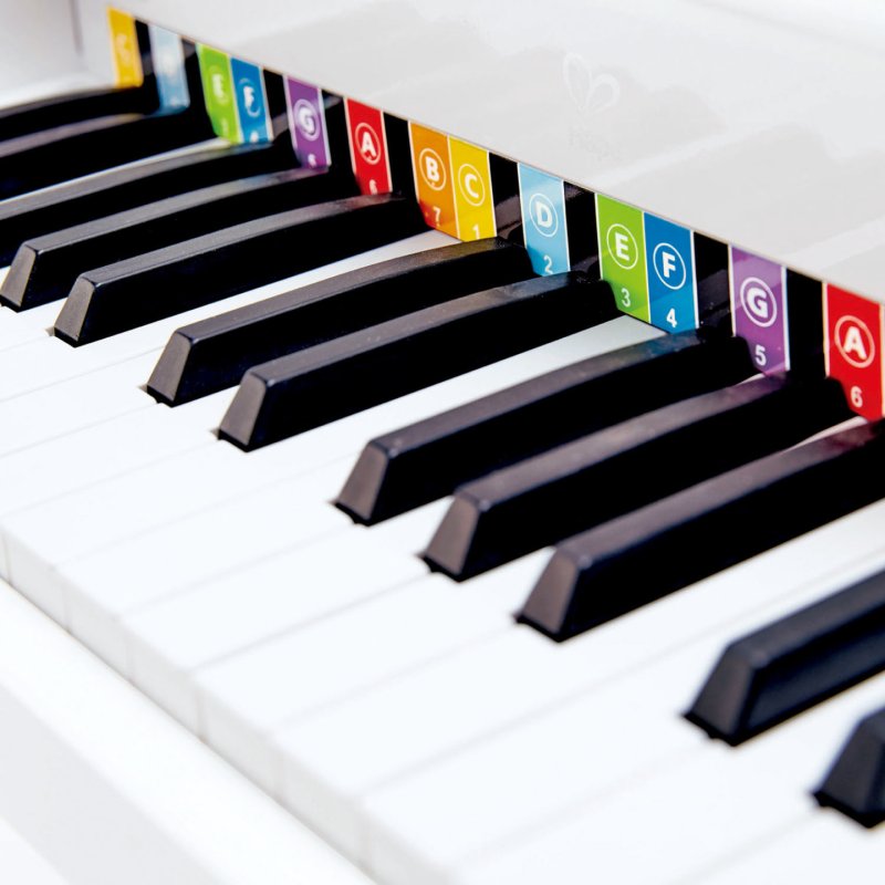 Piano à queue électronique blanc