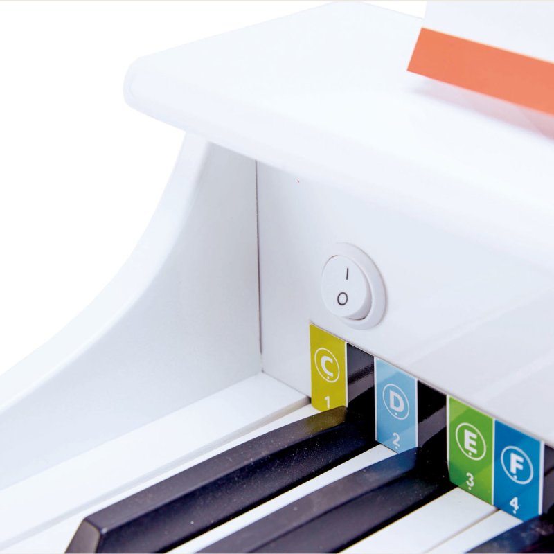 Piano à queue électronique blanc