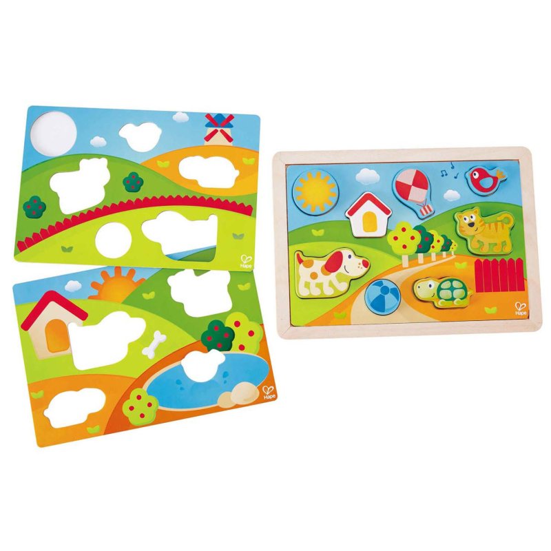 Puzzle Puppy et ses amis 3 en 1