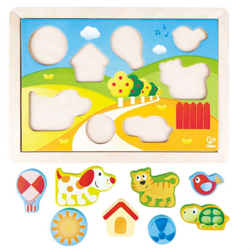 Hape E1601 puzzle Sliding puzzle 12 pc(s) Animals