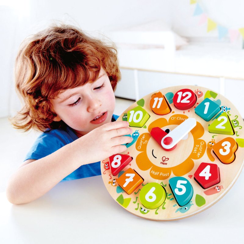 Puzzle à grosses pièces horloge