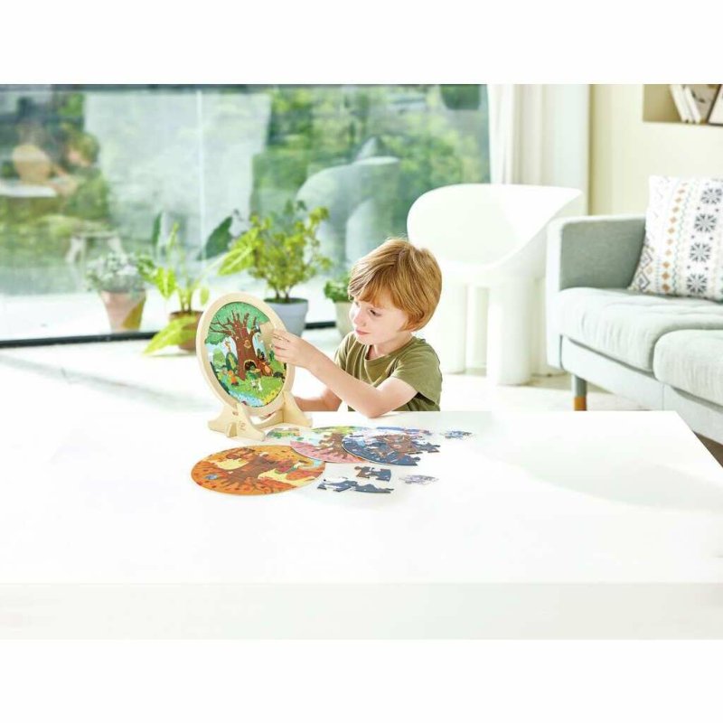 Puzzle en bois avec chevalet - 4 saisons