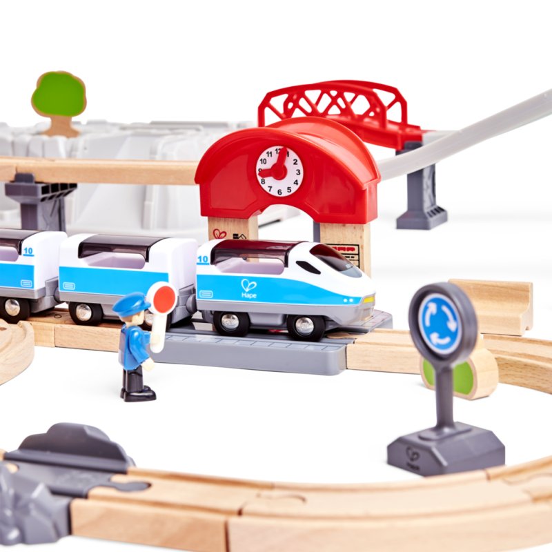 Hape City Train Bucket Set