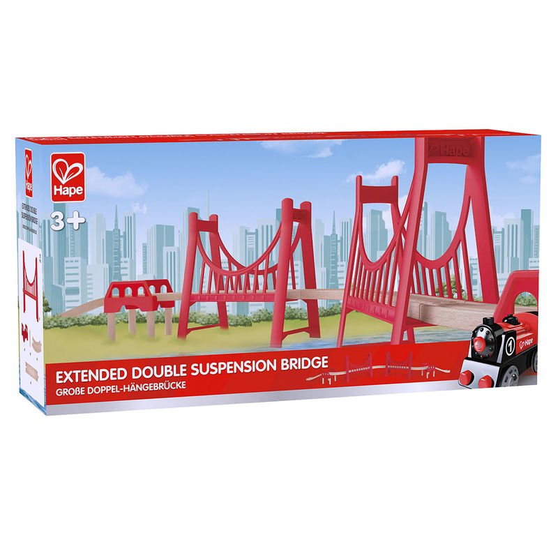 Circuit de train double pont suspendu
