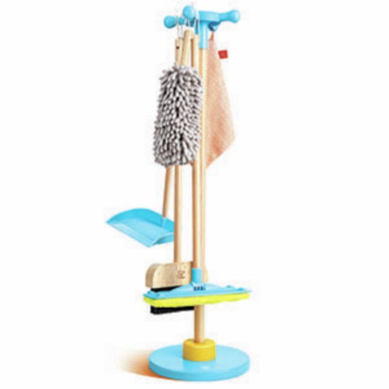 Support pour balais et set de nettoyage