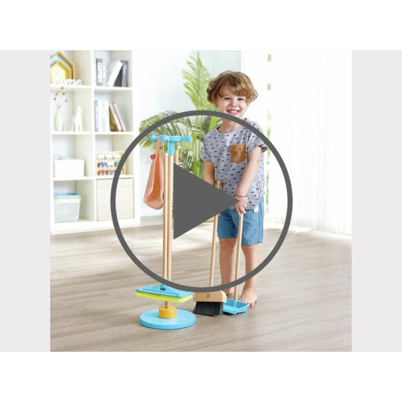 Support pour balais et set de nettoyage