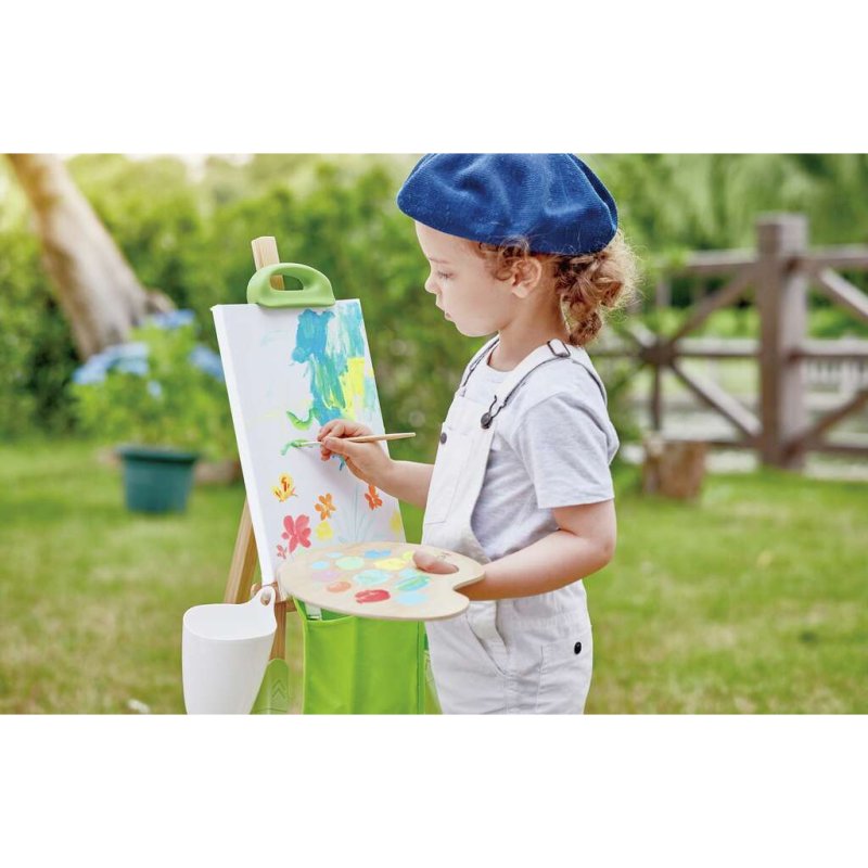 Hape Portable Bamboo Easel Vert, Bois