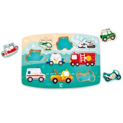 Puzzle à boutons véhicules de secours