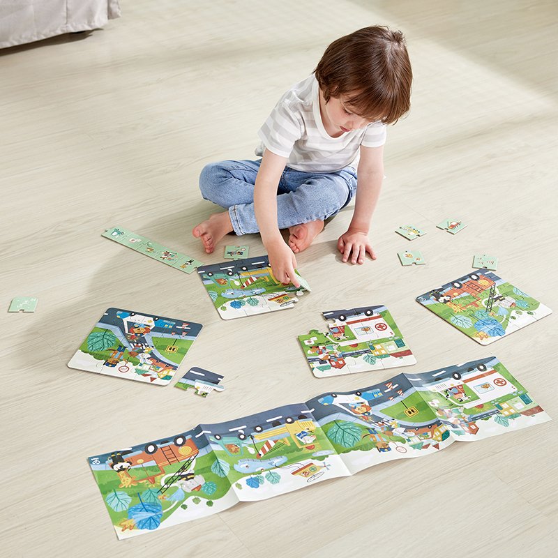 Hape E1639 puzzle Puzzle en cubes 71 pièce(s) Enfants
