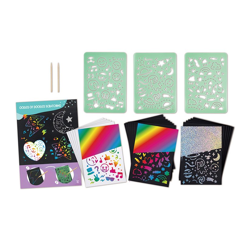 Coffret artistique tableaux à gratter