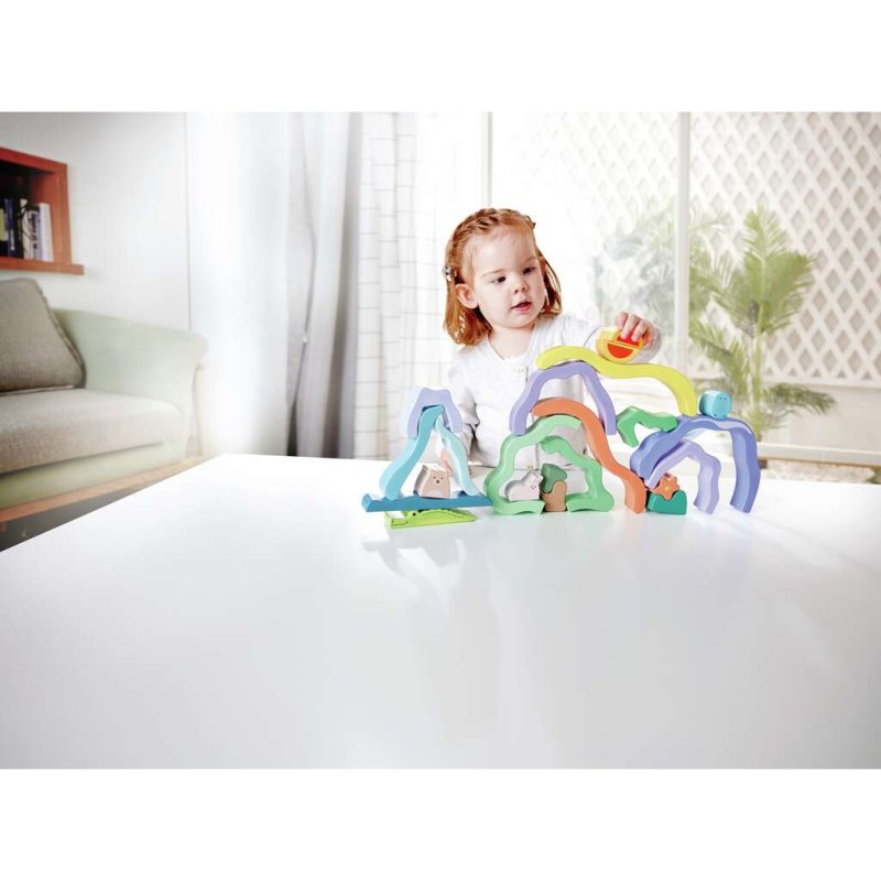 Hape Nature Scene Stacking Blocks jouet à moteur
