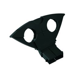 Support tête LNB double Ø40mm Triax pour parabole