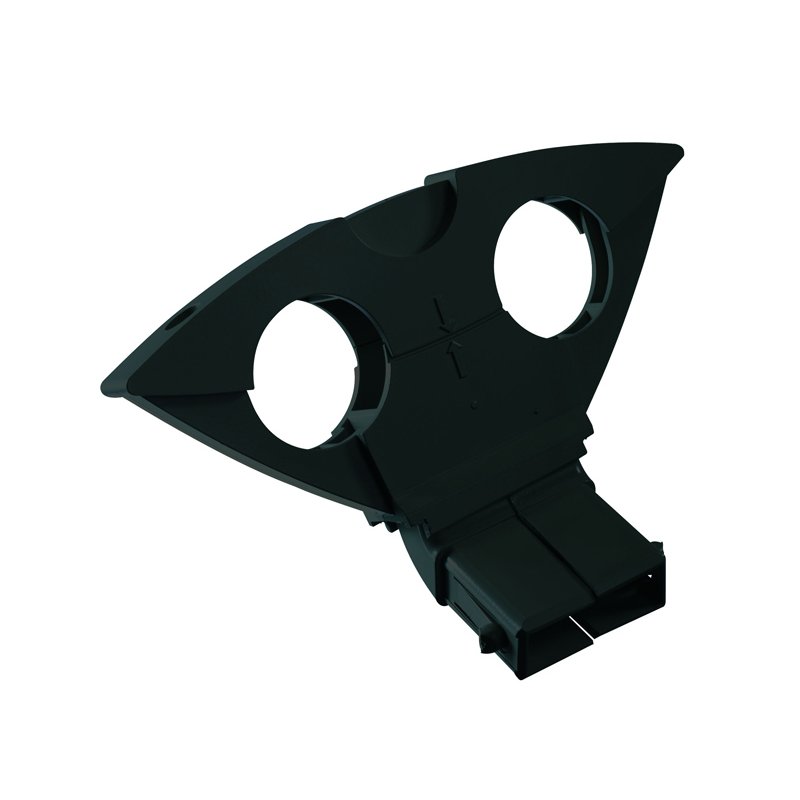 Support tête LNB double Ø40mm Triax pour parabole