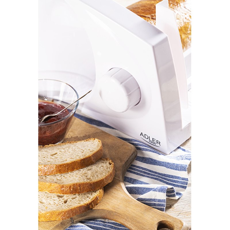 Adler AD 4703 trancheuse Electrique 150 W Blanc Plastique