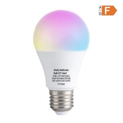 Shelly Plug & Play Multicolor Bulb E27 Gen3 LED Lampe dimmbar Messfunktion WLAN BT