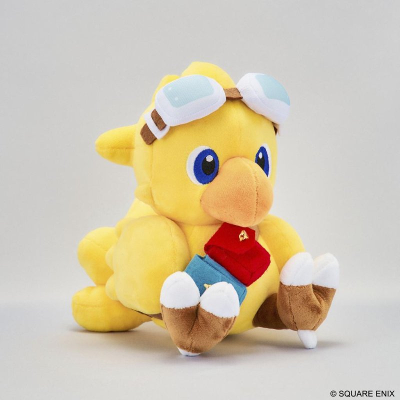 FINAL FANTASY - Chocobo & The flying ship - Peluche Picture Book 16cm