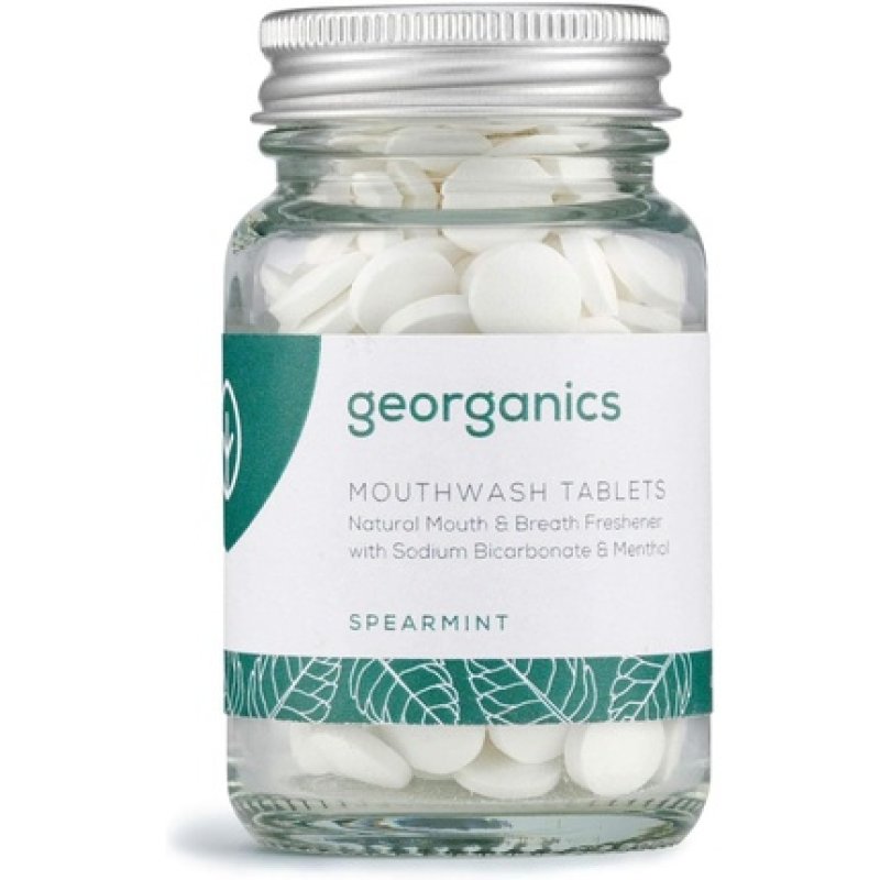 Georganics Organic Mouthwash Tablets Spearmint 180 Tablets