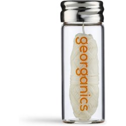 Georganics Natural Dental Floss Biodegradable Eco Floss with Pure Ahimsa Silk and Organic Flavoring 50m Sweet Orange