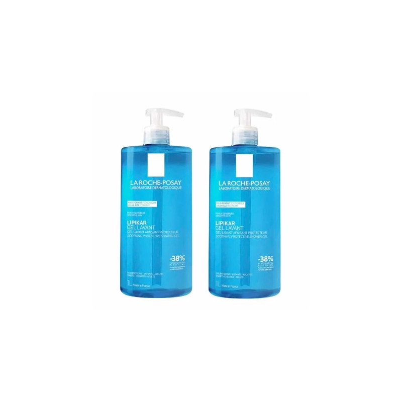 La Rocheposay Lipikar Cleansing Gel 2x1000ml