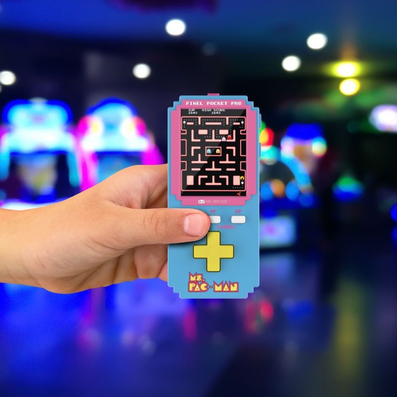 My Arcade Pixel Pocket Pro Ms.Pac-Man portable game console 5.08 cm (2") Blue, Pink